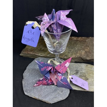 Porte-nom Origami Fleur